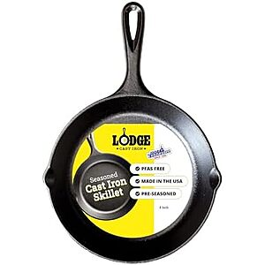 8" Lodge Pre-Seasoned Cast Iron Skillet