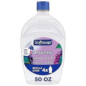 50-Oz Softsoap Antibacterial Liquid Hand Soap Refill (White Tea & Berry) $3.70 w/ S&S