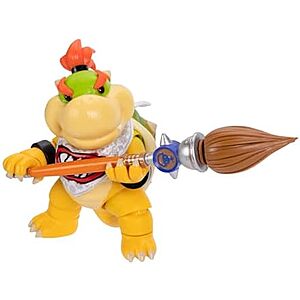 5" The Super Mario Galaxy Movie Bowser Jr. Action Figure Series 1 w/ Paint Brush