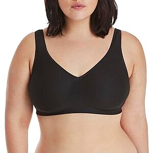 Hanes Smooth Comfort Full-Coverage Wireless Bra (Black)