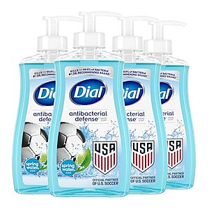 4-Pack 11-Oz Dial Antibacterial Liquid Hand Soap (Spring Water) $1.90 w/ S&S