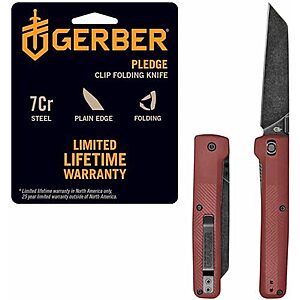 3.7" Folding Blade Gerber Gear Pledge Pocket Knife