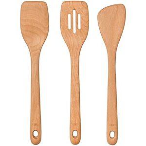 3-Pc OXO Good Grips Solid Beechwood Wooden Turners