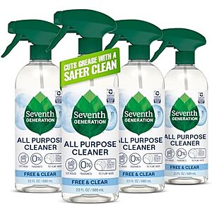 4-Pk 23-Oz Seventh Generation All Purpose Cleaner (Free & Clear) $11.50 w/ S&S