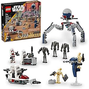 215-Piece LEGO Star Wars Clone Trooper & Battle Droid Battle Pack Building Set