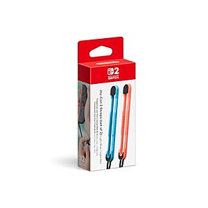 Official Nintendo Joy-Con 2 Straps (Light Blue/Red)