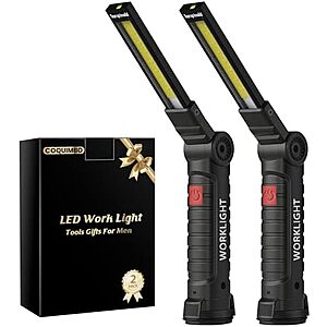 2-Pk Coquimbo Rechargeable Magnetic LED Work Light