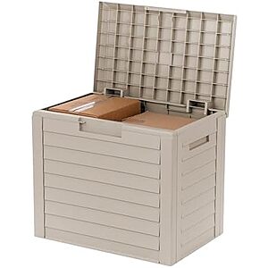 35-Gallon IRIS USA Outdoor Deck Box (Beige)