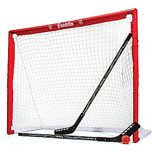 Franklin Sports NHL Youth Street Hockey Starter Set w/ 46" Goal, 2 Sticks & Ball