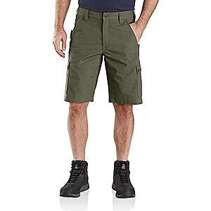 Carhartt Men's Relaxed 11" Ripstop Cargo Short (Basil)