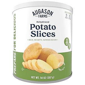14-Oz Augason Farms Dehydrated Potato Slices Can
