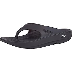 OOFOS Unisex OOriginal Recovery Sandals (Black or Nomad, Limited Sizes) $50 & More + Free S&H w/ Amazon Prime