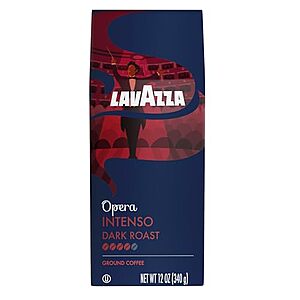Select Accounts: 12-Oz Lavazza Opera Intenso Ground Coffee (Dark Roast) $5.90 w/ S&S