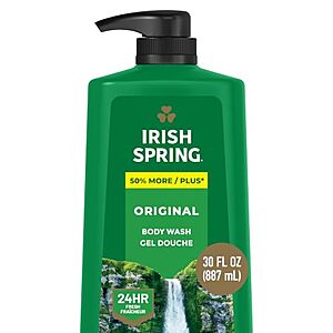 30-Oz Irish Spring Men's Body Wash (Original Scent) $4.65 w/ S&S