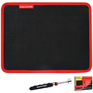 TOOLEAGUE Magnetic Tool Mat w/ Telescoping Magnetic Pickup Pen