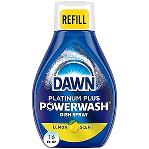 16-Oz Dawn Platinum Plus Powerwash Dish Spray Refill (Lemon) $2.30 w/ S&S