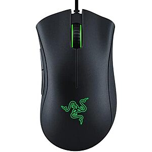 Razer DeathAdder Essential Ergonomic Wired Gaming Mouse (Black)