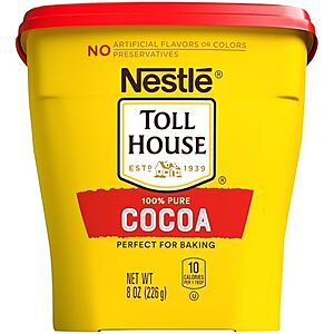 8-Oz Toll House Nestle 100% Pure Cocoa $3.15 w/ S&S