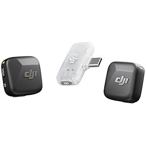 DJI Mic Mini Wireless Microphone System (2 TX + 1 Mobile RX) $45 + Free S&H
