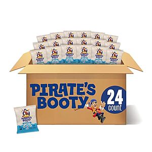 Select Accounts: 24-Pk 0.5-Oz Pirate's Booty Cheese Puffs (Aged White Cheddar) $6.65 w/ S&S