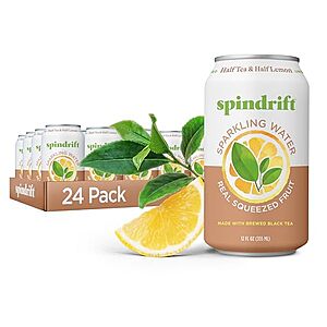 Select Accts: 24-Pk 12-Oz Spindrift Sparkling Water (Half Tea & Half Lemon) $11.55 w/ S&S