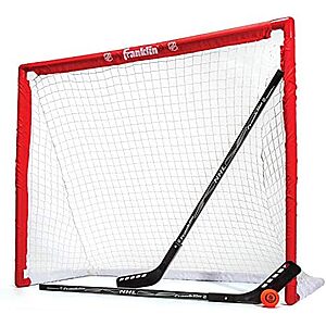 Franklin Sports NHL Youth Street Hockey Starter Set w/ 46" Goal, 2 Sticks & Ball