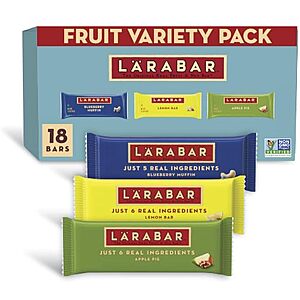 18-Ct 1.6-Oz Larabar Fruit & Nut Bars Variety Pack $10.80 w/ S&S