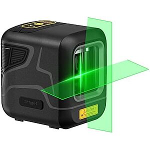 Fanttik D2 Pocket Self-Leveling Cross Line Green Laser Level w/ 100' Range