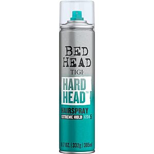 Select Accounts: 11.7-Oz TIGI Bed Head Hard Head Hair Spray (Extreme Hold) $6.05 w/ S&S