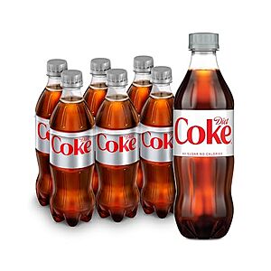 6-Pk 16.9-Oz Diet Coke Soda Soft Drink Bottles 4 for $13.95 w/ S&S