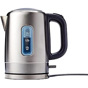 (Used/Like New) 1L Amazon Basics Stainless Steel Electric Kettle w/ Automatic Shut Off