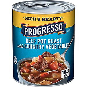 18.5-Oz Progresso Rich & Hearty Soup (Beef Pot Roast w/ Country Vegetables)