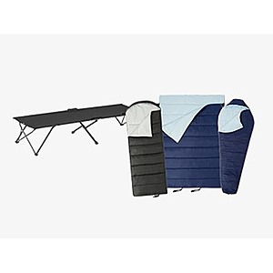 Select Amazon Basics Camping Cots & Sleeping Bags from $17 Free S&H w/ Prime