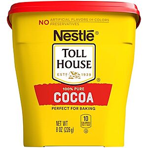 8-Oz Nestle Toll House 100% Pure Cocoa Baking Cocoa $3.15 w/ S&S