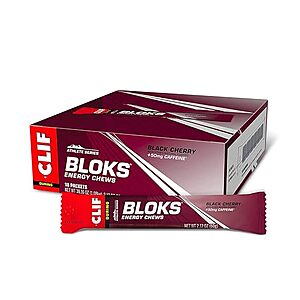 Select Accounts: 18-Pk 2.12-oz Clif Bloks Energy Chews (Black Cherry) $17.90 w/ S&S