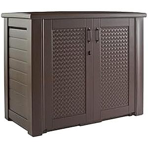 123-gal Rubbermaid Decorative Outdoor Storage Cabinet (brown) $178 + Free S&H
