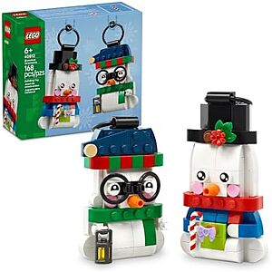 168-Pc LEGO Seasonal: Christmas Snowman Ornaments