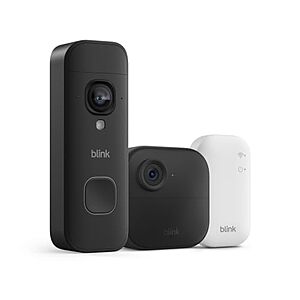 Blink Outdoor 4 Camera + Battery Doorbell 2K+ & Sync Module Core