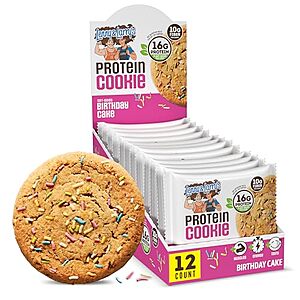 Select Accounts: 12-Pk 4-Oz Lenny & Larry's Protein Cookie (Birthday Cake) $11.50 w/ S&S