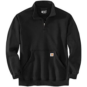 Carhartt Men's Marquette 1/4-Zip Mock-Neck Sweatshirt (Black) $38.50 + Free S&H