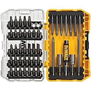 45-Pc DEWALT Screwdriver Bit Set w/ Tough Case