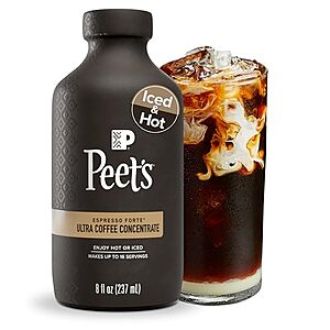 Select Accounts: 8-Oz Peet's Coffee Ultra Coffee Concentrate (Espresso Forte) $12.60 w/ S&S