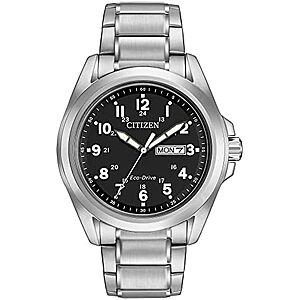 43mm Citizen Men's Eco-Drive Weekender Garrison Field Watch $147 + Free S&H