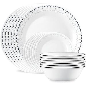 Prime Members: Corelle Vitrelle 18-Pc Service for 6 Dinnerware Set (Various) from $45.60 + Free S&H