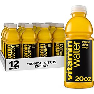 12-pk 20-oz vitaminwater Flavored Water (Energy Tropical Citrus) 2 for $18.35 w/ S&S