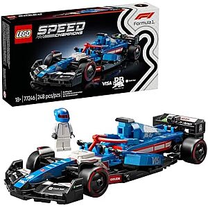248-Pc LEGO Speed Champions: Visa Cash App VCARB 01 F1 Race Car Building Set