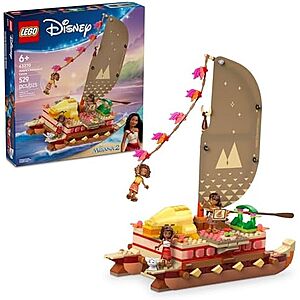 529-Pc LEGO Disney Moana's Adventure Canoe Building Toy Set
