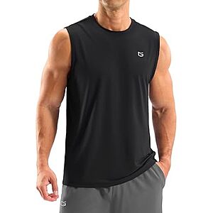 Prime Members: G Gradual Men's Dry Fit Sleeveless Tank Top (Black or White)
