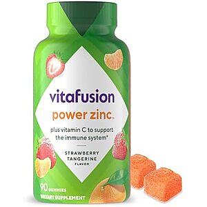 Prime Members: 90-Ct Vitafusion Zinc & Vitamin C Gummies $5.20 w/ S&S + Free S&H