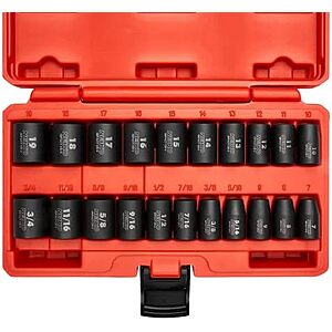 NEIKO 02432A 3/8β Drive SAE and Metric Impact Socket Set